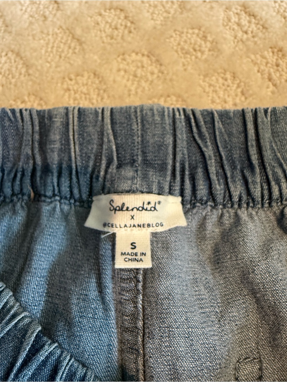 Blue Drawstring Shorts - Picture 5 of 5